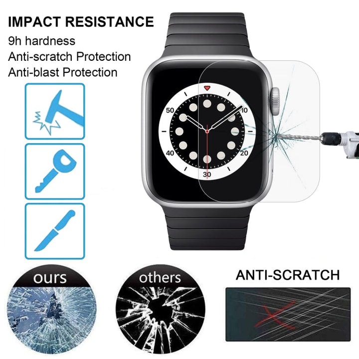 Lisslune | For Apple Watch Edition 42mm 42mm dial diameter 9H+ surface hardness 2.5D explosion-proof tempered glass film