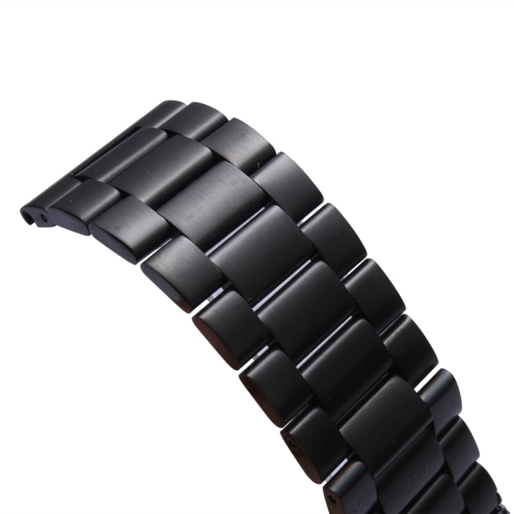 Lisslune | For Apple Watch 38mm Classic Buckle Stainless Steel Watch Band Replacement, Only used in conjunction with connectors ( S-AW-3291 )(Black)