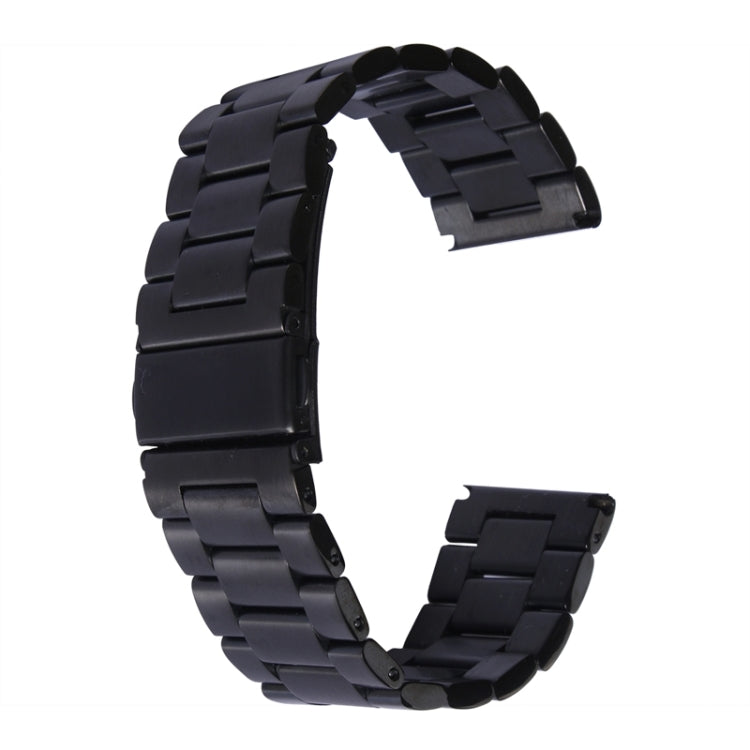 Lisslune | For Apple Watch 42mm Classic Buckle Steel Watchband, Used only in conjunction with connectors ( S-AW-3293 )(Black)