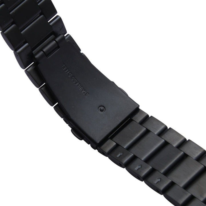 Lisslune | For Apple Watch 42mm Classic Buckle Steel Watchband, Used only in conjunction with connectors ( S-AW-3293 )(Black)