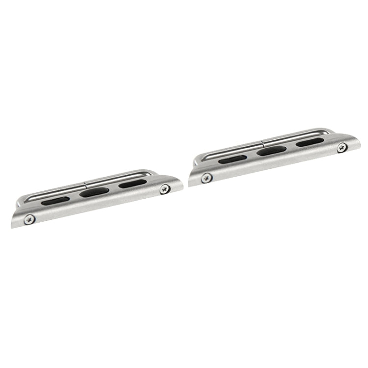 Lisslune | 2 PCS for Apple Watch 38mm Metal band connectors Metal buckle with screwdriver tool (Silver)