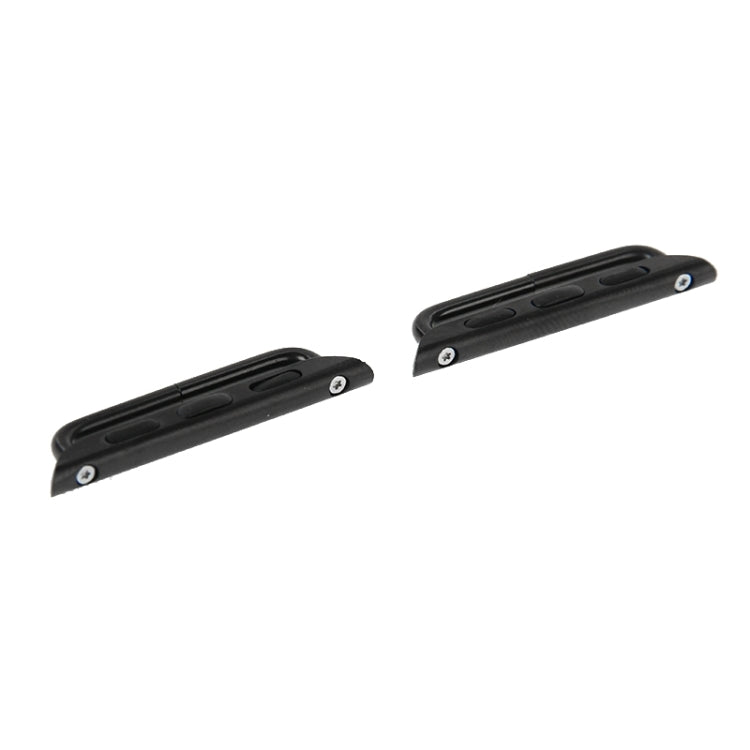 Lisslune | 2 PCS for Apple Watch 42mm metal band connector metal buckle with screwdriver tool (Black)