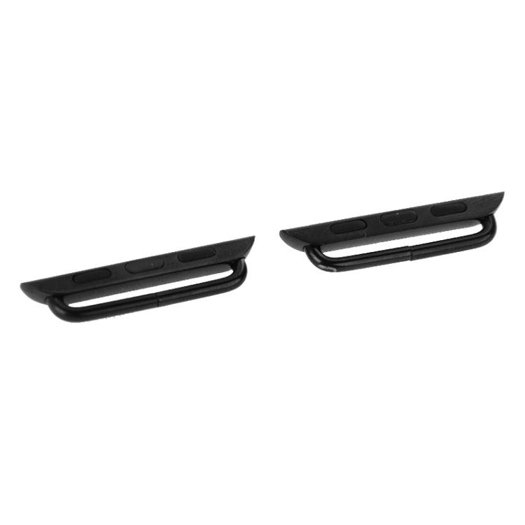 Lisslune | 2 PCS for Apple Watch 42mm metal band connector metal buckle with screwdriver tool (Black)