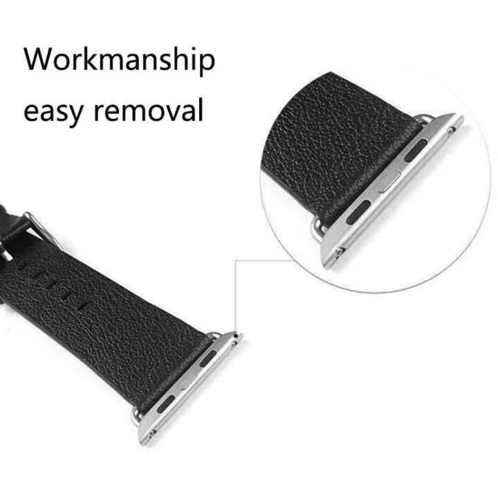 Lisslune | 2 PCS for Apple Watch 42mm metal band connector metal buckle with screwdriver tool (Black)