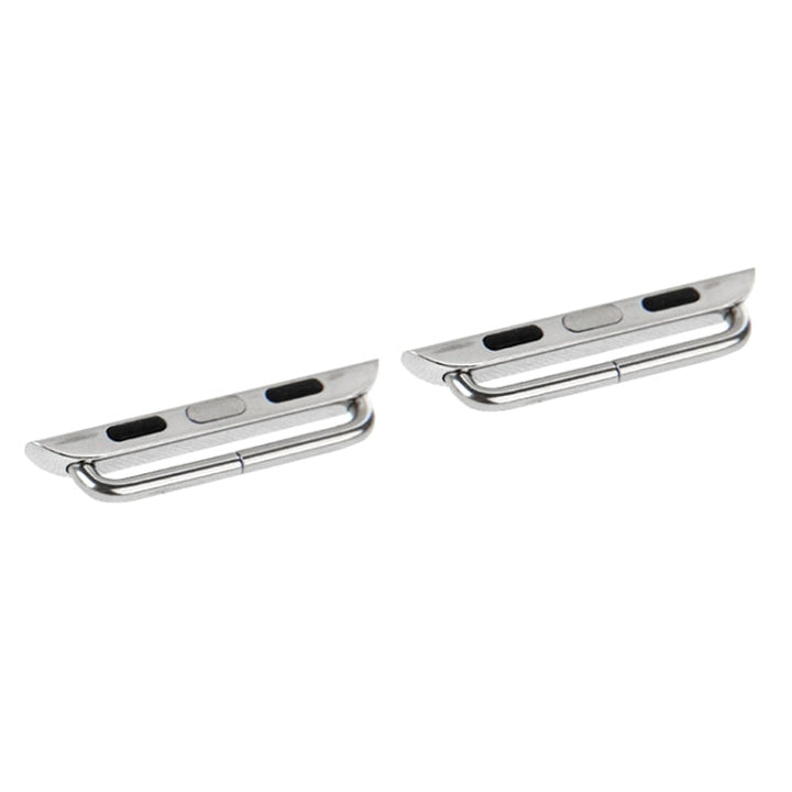 Lisslune | 2 PCS for Apple Watch 42mm Metal Strap Connector Metal Buckle with Screwdriver Tool (Silver)