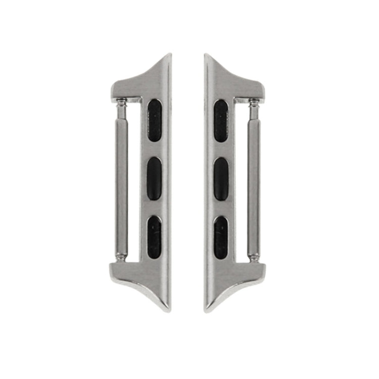 Lisslune | 2 PCS for Apple Watch 38mm metal band connector metal clasp (Silver)