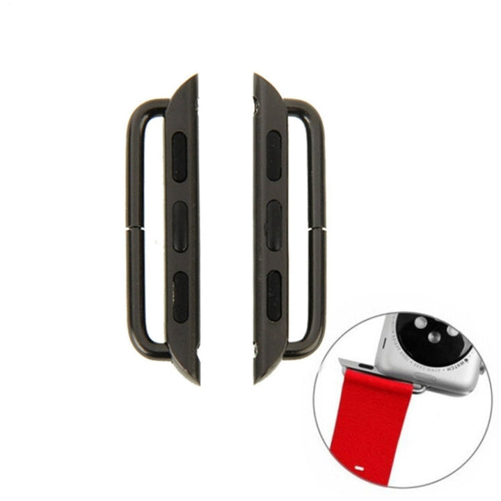 Lisslune | 2 PCS for Apple Watch 38mm Metal Band Connector Metal Buckle (Gray)