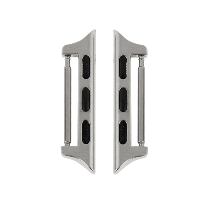 Lisslune | 2 PCS for Apple Watch 42mm metal strap connector metal strap (Silver)