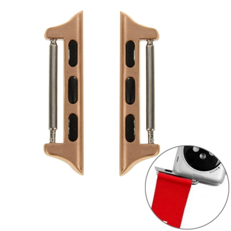Lisslune | 2 PCS for Apple Watch 38mm Metal Band Connector Metal Buckle (Orange)