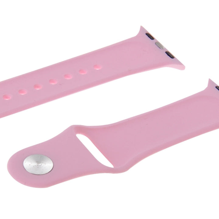 Lisslune | For Apple Watch Sport 38mm High-Performance Rubber Sport Band with Pin-and-Tuck Closure