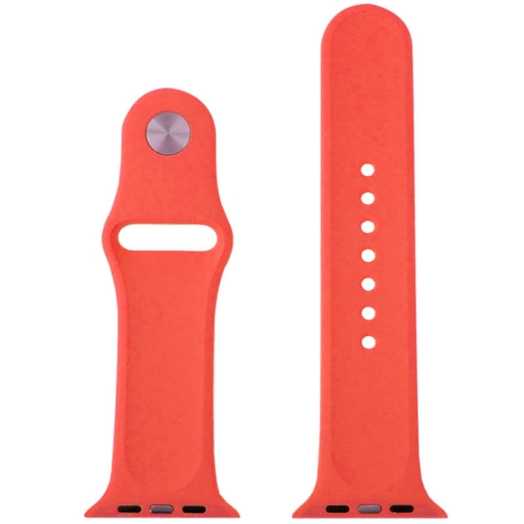 Lisslune | For Apple Watch Sport 38mm High-Performance Rubber Sport Watch Band with Button Closure (Magenta)