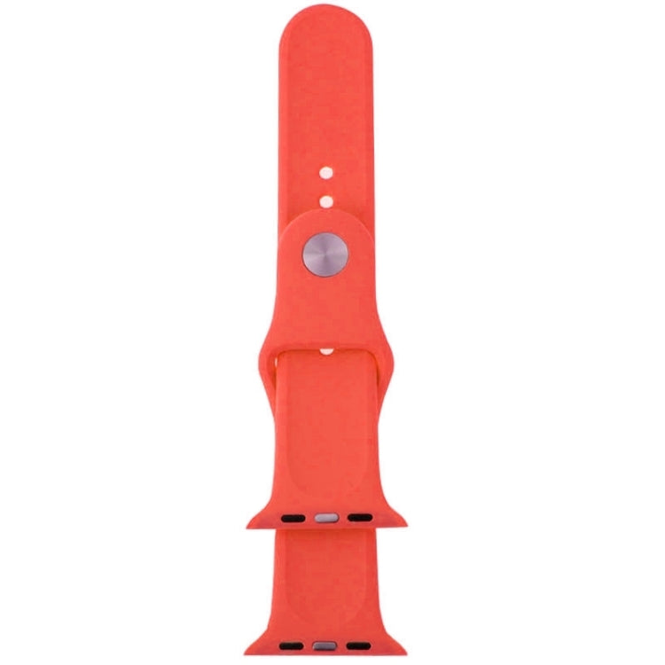 Lisslune | For Apple Watch Sport 38mm High-Performance Rubber Sport Watch Band with Button Closure (Magenta)