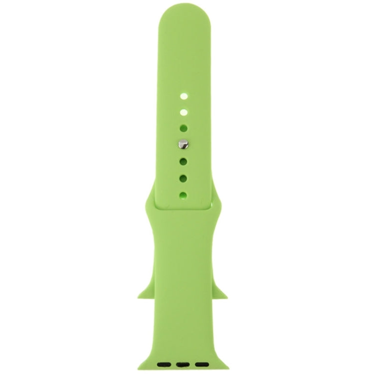 Lisslune | For Apple Watch Sport 38mm High Performance Rubber Sport Watch Band with Pin-and-Tuck Closure (Green)