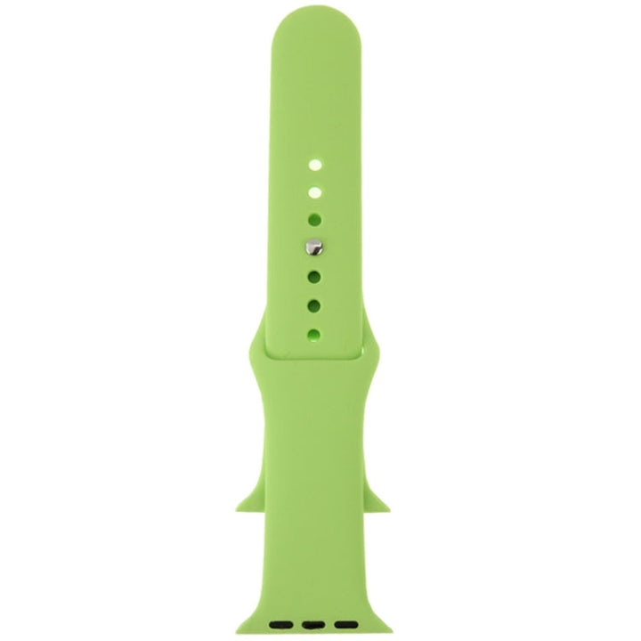 Lisslune | For Apple Watch Sport 38mm High Performance Rubber Sport Watch Band with Pin-and-Tuck Closure (Green)