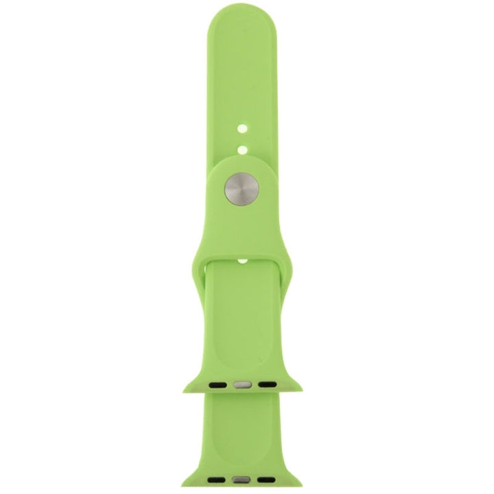 Lisslune | For Apple Watch Sport 38mm High Performance Rubber Sport Watch Band with Pin-and-Tuck Closure (Green)
