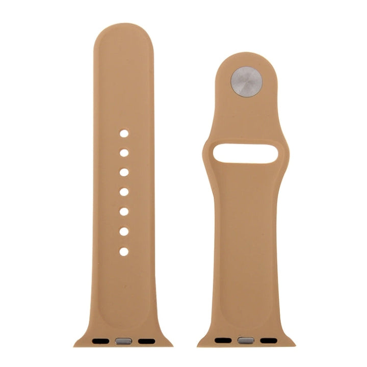 Lisslune | For Apple Watch Sport 38mm High Performance Rubber Sport Watch Band with Pin and Tuck Closure (Khaki)