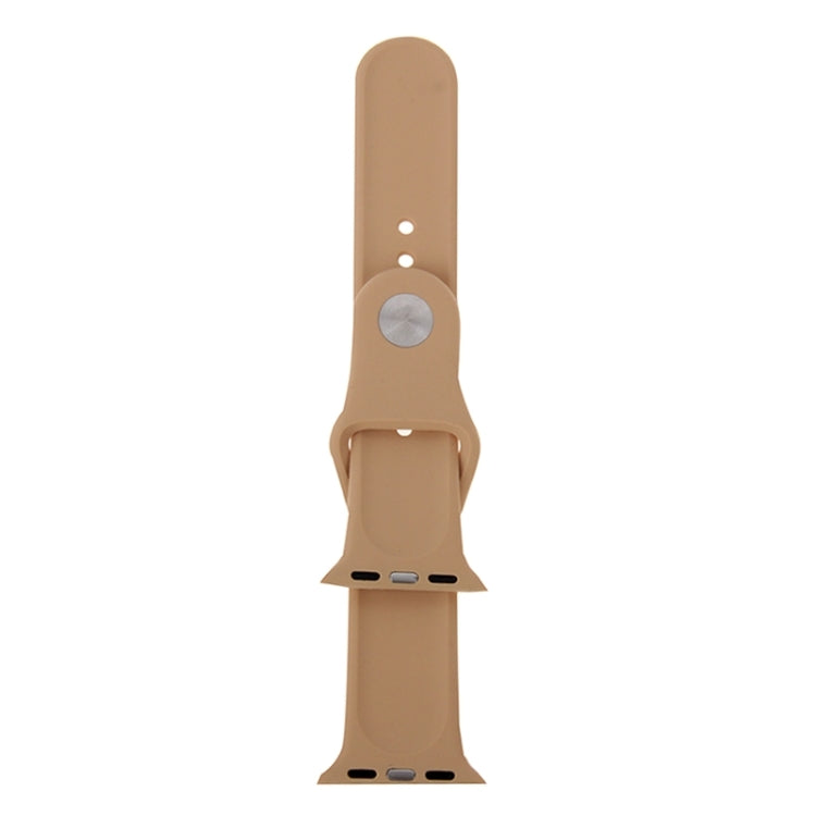Lisslune | For Apple Watch Sport 38mm High Performance Rubber Sport Watch Band with Pin and Tuck Closure (Khaki)