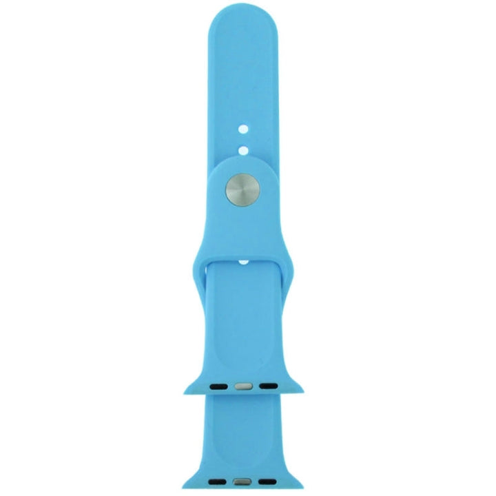 Lisslune | For Apple Watch Sport 38mm High Performance Rubber Sport Band with Pin-and-Tuck Closure (Blue)