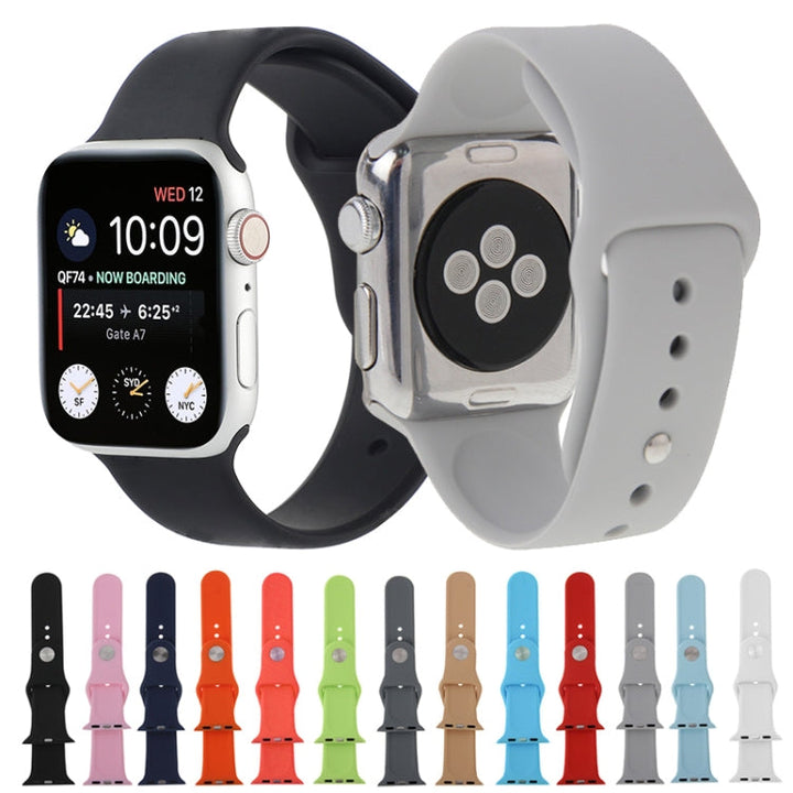 Lisslune | For Apple Watch Sport 38mm High Performance Rubber Sport Band with Pin-and-Tuck Closure (Blue)