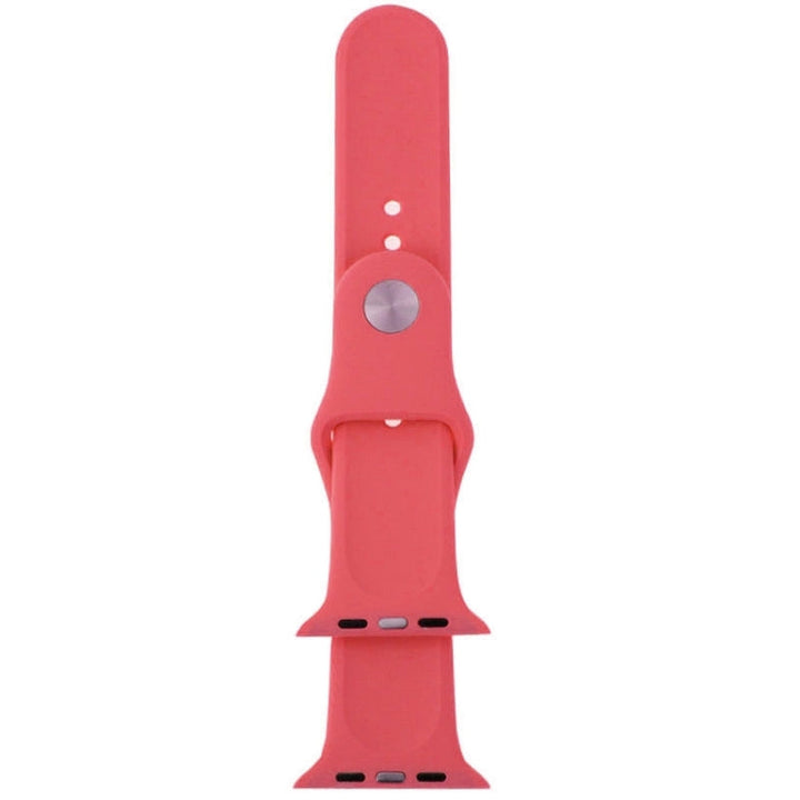 Lisslune | For Apple Watch Sport 42mm High-Performance Rubber Sport Watch Band with Pin-and-Tuck Closure (Pink)