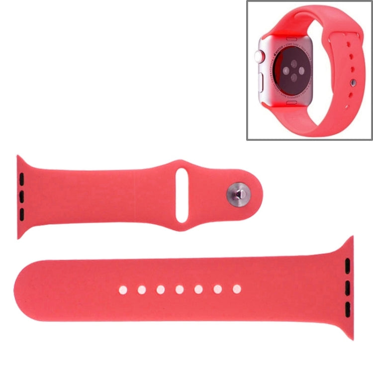 Lisslune | For Apple Watch Sport 42mm High-Performance Rubber Sport Watch Band with Pin-and-Tuck Closure (Pink)