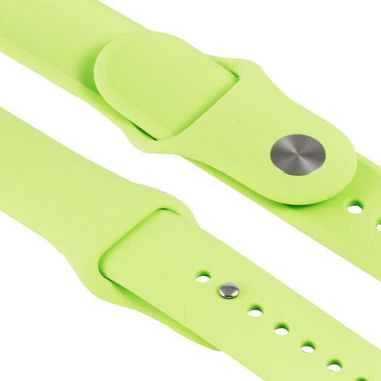 Lisslune | For Apple Watch Sport 42mm High-Performance Rubber Sport Band with Pin-and-Tuck Closure (Green)