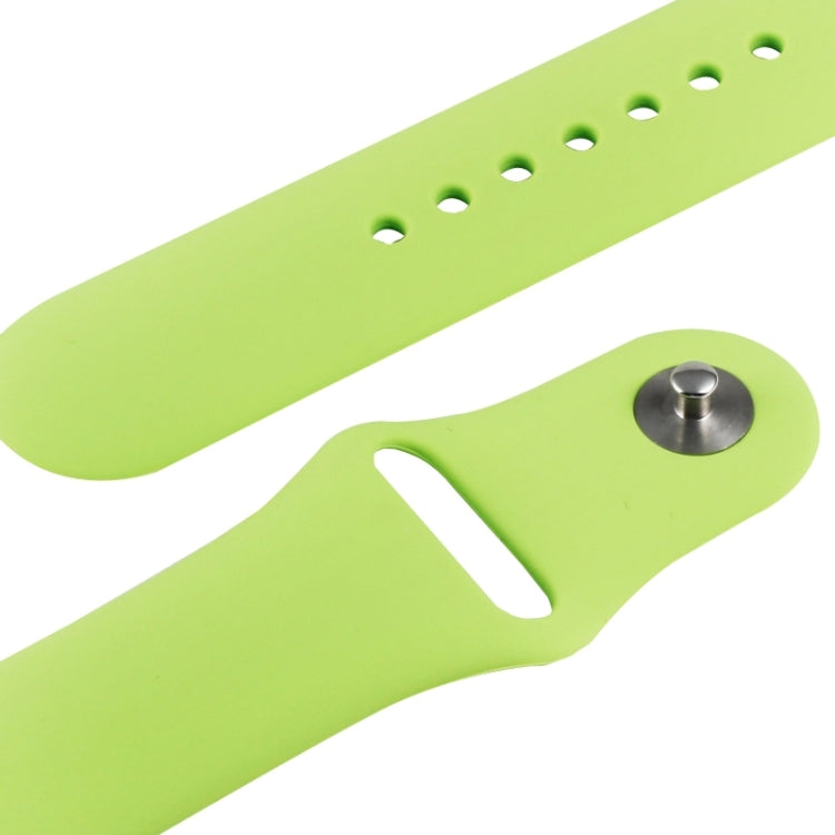 Lisslune | For Apple Watch Sport 42mm High-Performance Rubber Sport Band with Pin-and-Tuck Closure (Green)