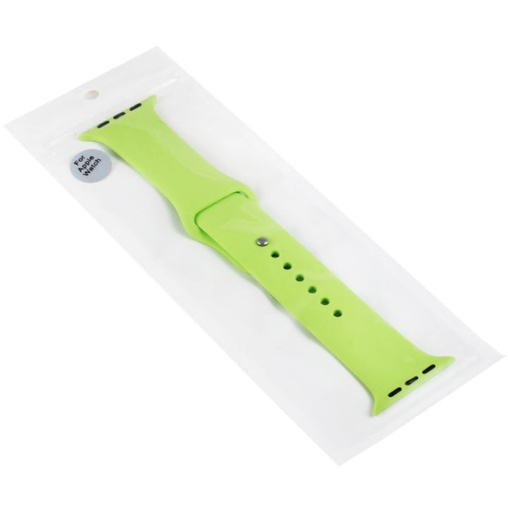 Lisslune | For Apple Watch Sport 42mm High-Performance Rubber Sport Band with Pin-and-Tuck Closure (Green)