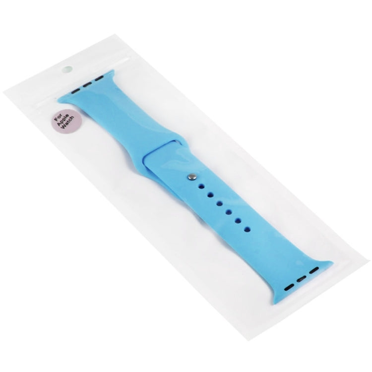 Lisslune | For Apple Watch Sport 42mm High-Performance Rubber Sport Watch Band with Pin-and-Tab Closure (Blue)