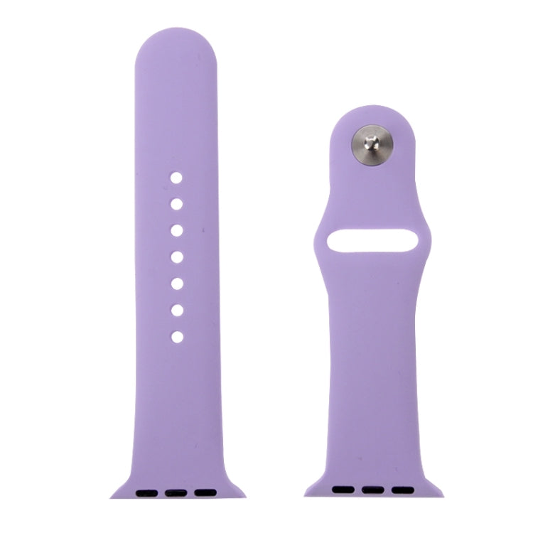 Lisslune | For Apple Watch Sport 42mm High-Performance Rubber Sports Band with Pin-and-Tuck Closure (Purple)