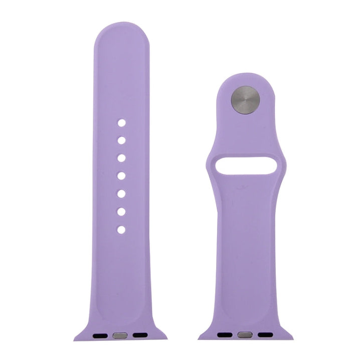 Lisslune | For Apple Watch Sport 42mm High-Performance Rubber Sports Band with Pin-and-Tuck Closure (Purple)