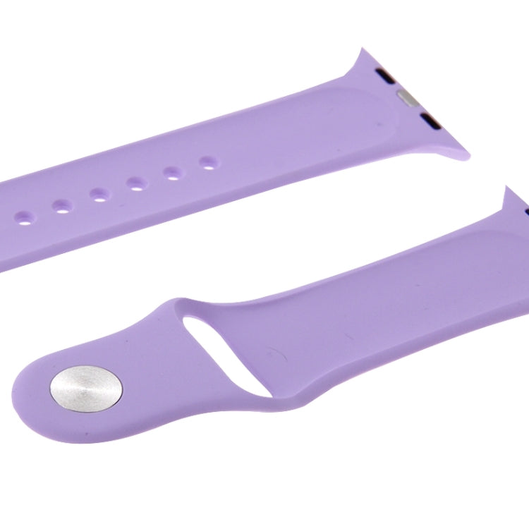 Lisslune | For Apple Watch Sport 42mm High-Performance Rubber Sports Band with Pin-and-Tuck Closure (Purple)