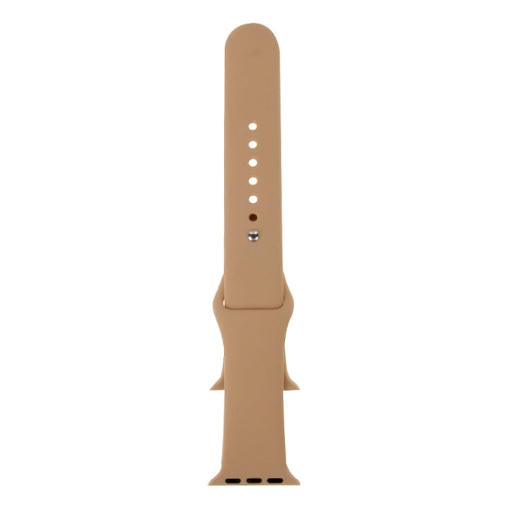 Lisslune | For Apple Watch Sport 38mm High-Performance Longer Silicone Sports Strap with Pin-and-Fold Closure (Khaki)