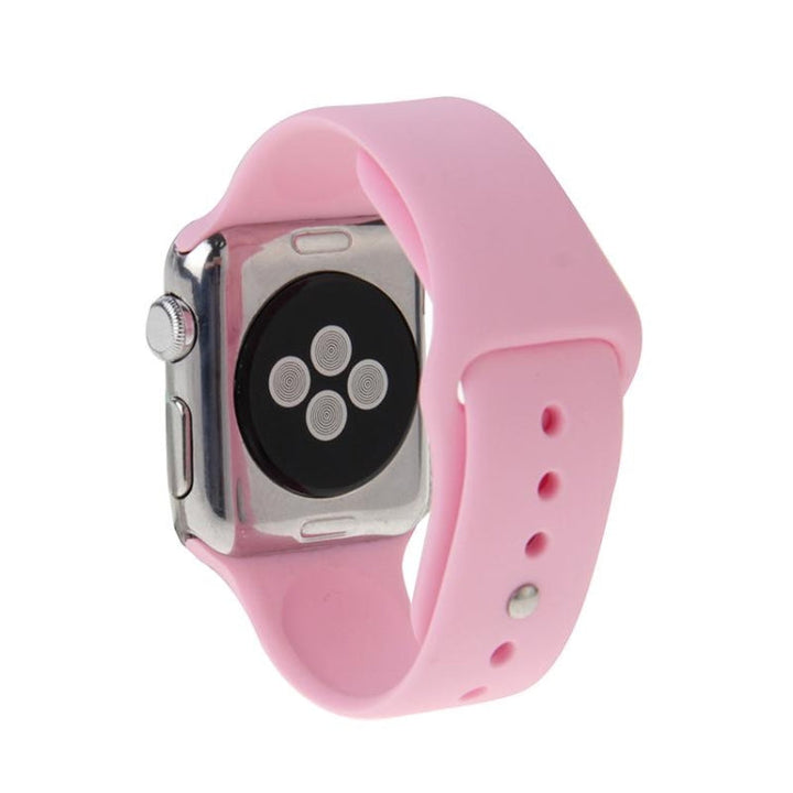 Lisslune | For Apple Watch Sport 42mm High-performance longer rubber sports watch strap with snap button closure