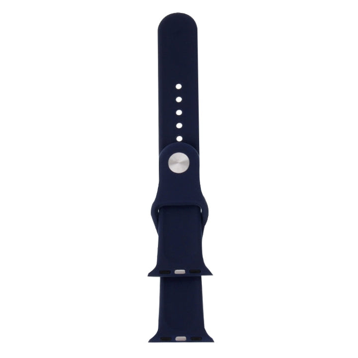 Lisslune | For Apple Watch Sport 42mm High-Performance Longer Rubber Sports Band with Pin-and-Tuck Closure (Dark Blue)