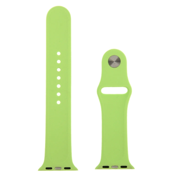 Lisslune | For Apple Watch Sport 42mm High Performance Longer Rubber Sport Band with Pin-and-Tuck Closure (Green)