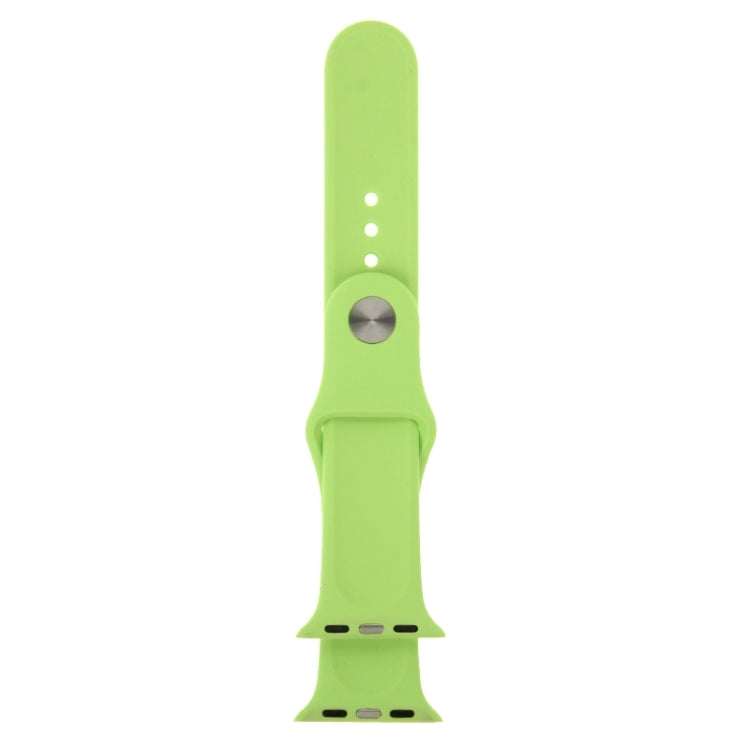 Lisslune | For Apple Watch Sport 42mm High Performance Longer Rubber Sport Band with Pin-and-Tuck Closure (Green)