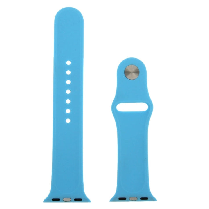 Lisslune | For Apple Watch Sport 42mm High-Performance Rubber Sport Band with Pin-and-Tuck Closure (Blue)