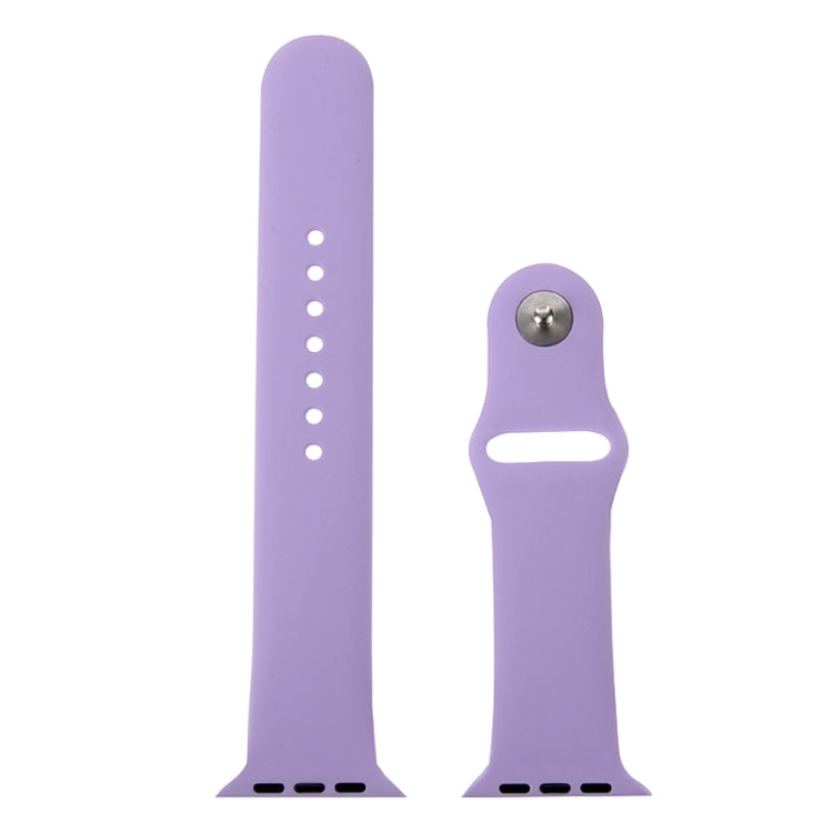 Lisslune | For Apple Watch Sport 42 mm High-Performance Longer Rubber Sport Band with Pin-and-Tuck Closure (Purple)