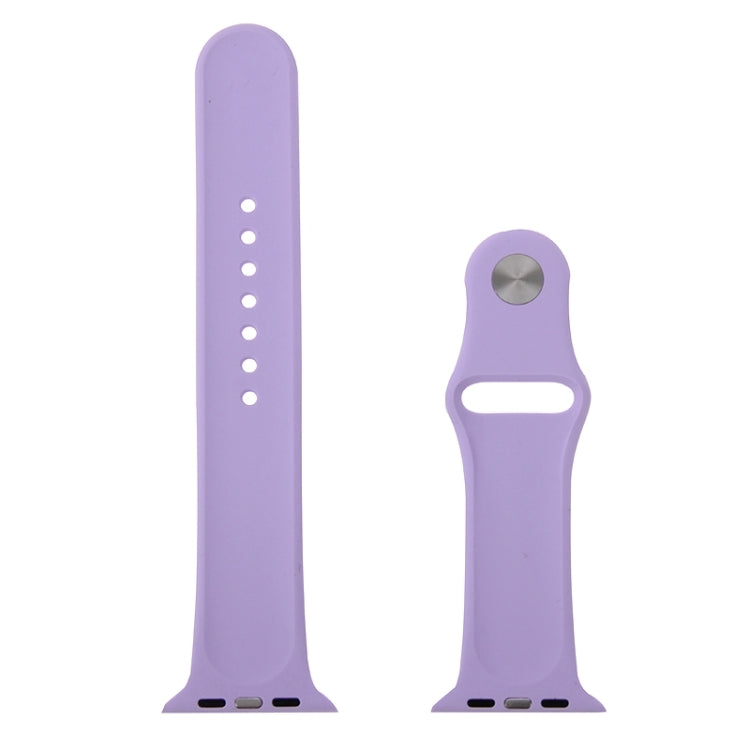Lisslune | For Apple Watch Sport 42 mm High-Performance Longer Rubber Sport Band with Pin-and-Tuck Closure (Purple)