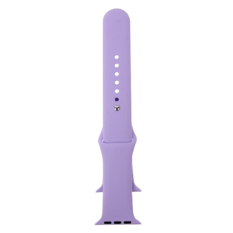 Lisslune | For Apple Watch Sport 42 mm High-Performance Longer Rubber Sport Band with Pin-and-Tuck Closure (Purple)