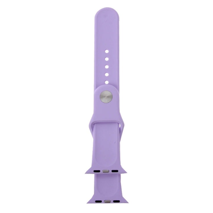 Lisslune | For Apple Watch Sport 42 mm High-Performance Longer Rubber Sport Band with Pin-and-Tuck Closure (Purple)