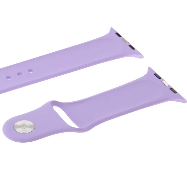 Lisslune | For Apple Watch Sport 42 mm High-Performance Longer Rubber Sport Band with Pin-and-Tuck Closure (Purple)