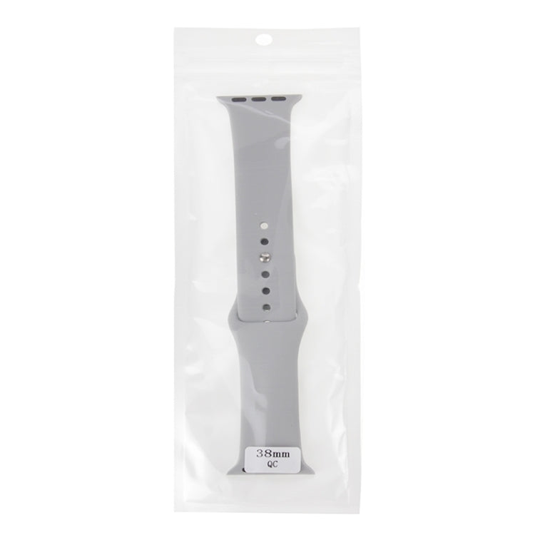 Lisslune | For Apple Watch Sport 42mm High-Performance Longer Rubber Sport Watch Band with Pin-and-Fold Closure (Silver)