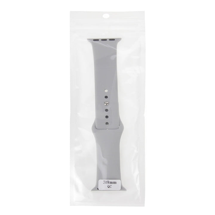 Lisslune | For Apple Watch Sport 42mm High-Performance Longer Rubber Sport Watch Band with Pin-and-Fold Closure (Silver)