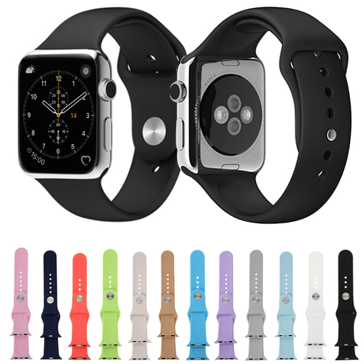 Lisslune | For Apple Watch Sport 42mm High-Performance Longer Rubber Sport Watch Band with Pin-and-Fold Closure (Silver)