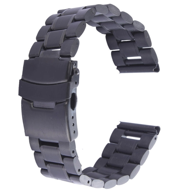 Lisslune | For Apple Watch 38mm Black Steel Bracelet, Used only in combination with connectors (S-AW-3291)(Black)