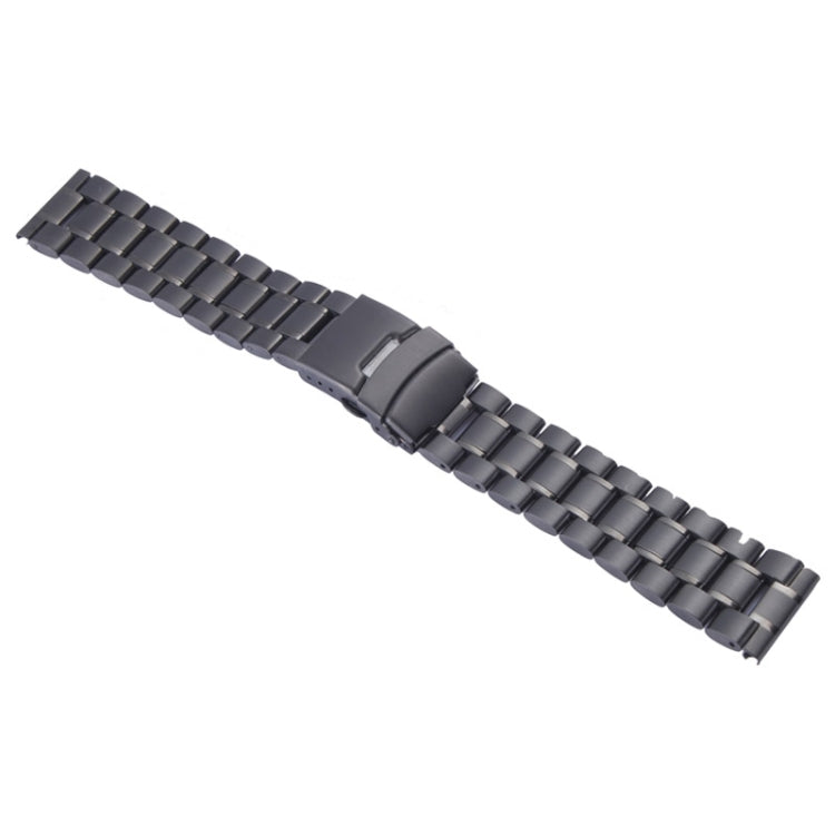 Lisslune | For Apple Watch 38mm Black Steel Bracelet, Used only in combination with connectors (S-AW-3291)(Black)