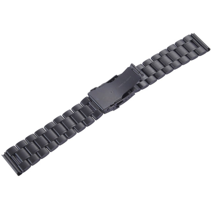 Lisslune | For Apple Watch 38mm Black Steel Bracelet, Used only in combination with connectors (S-AW-3291)(Black)