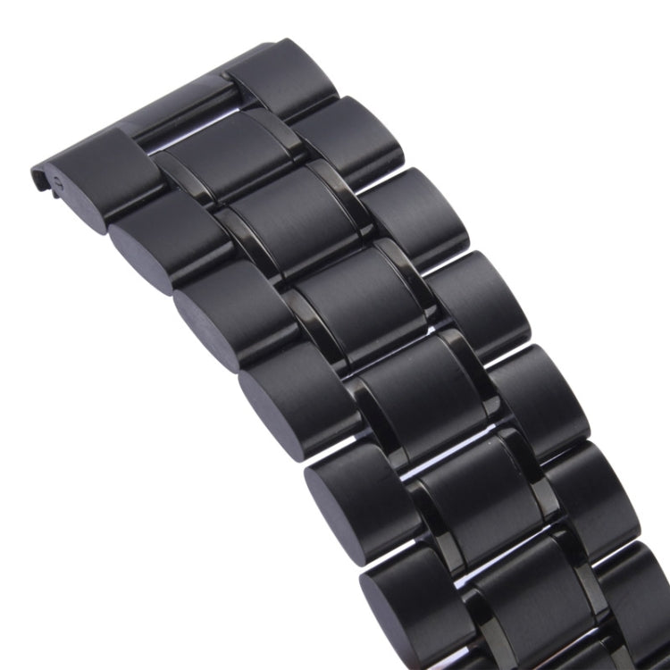 Lisslune | For Apple Watch 38mm Black Steel Bracelet, Used only in combination with connectors (S-AW-3291)(Black)